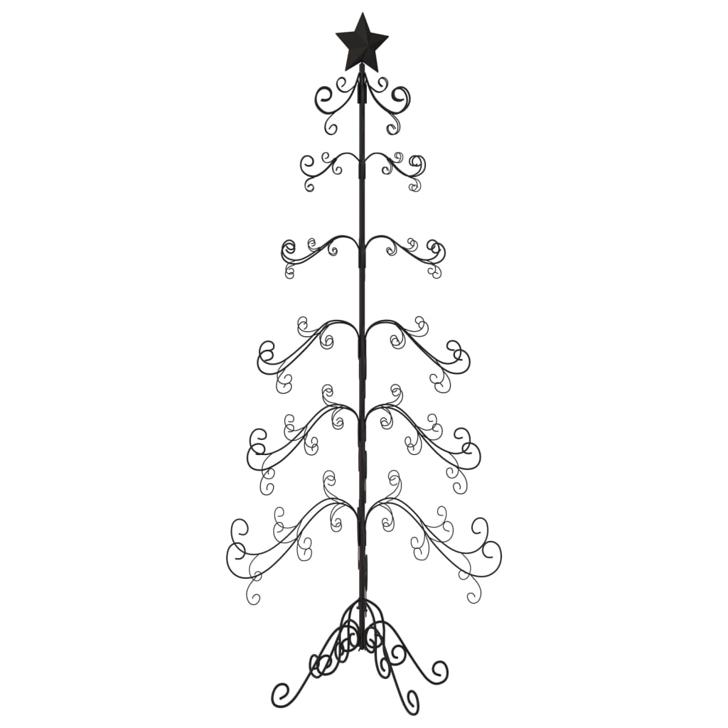 Árvore de natal para decoração metal preto 180 cm - COMFORTXL - 5