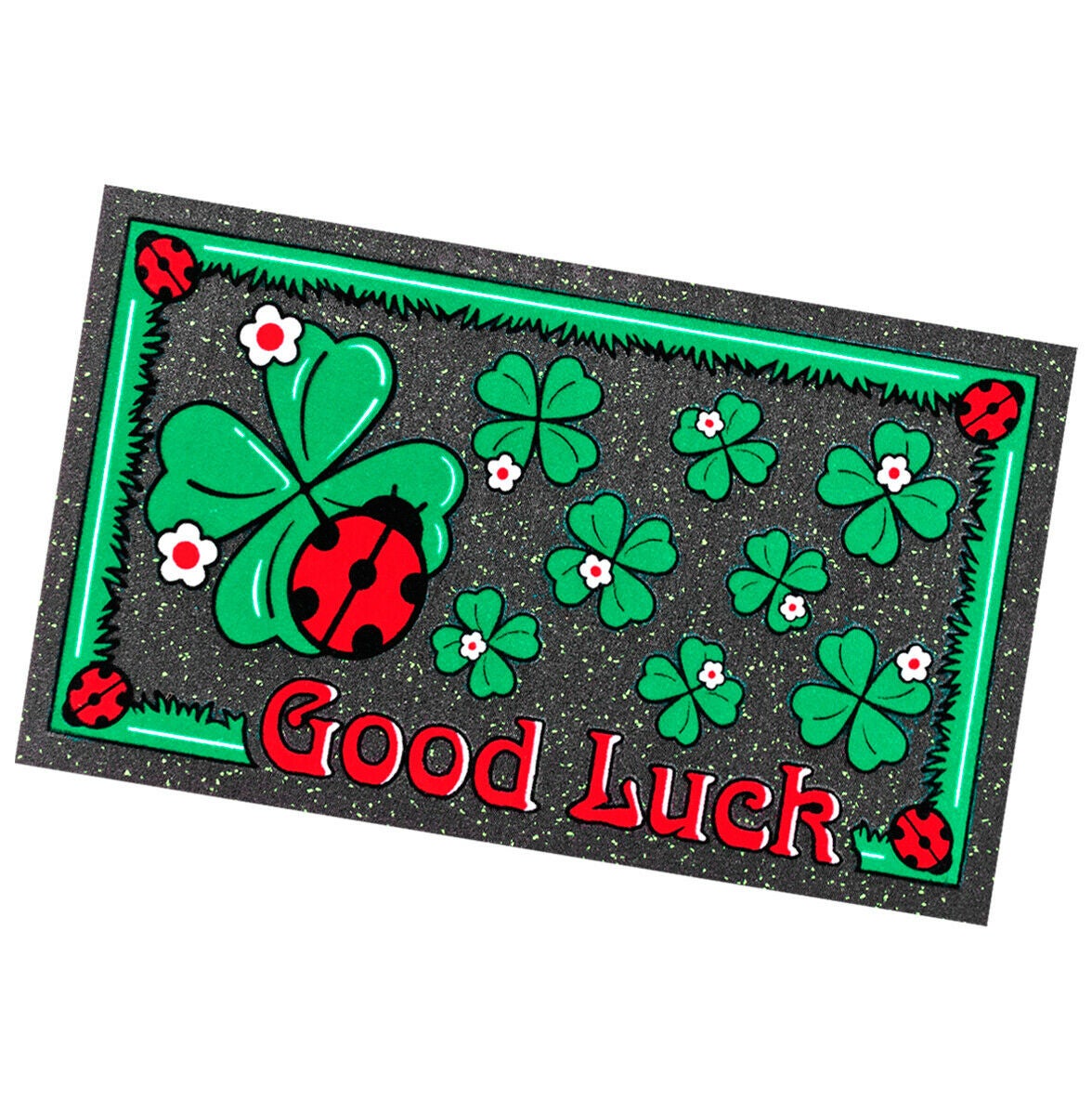 Felpudo de goma reciclado 40x70 cm antideslizante entrada casa para resistente multicolor rectangular dib_a