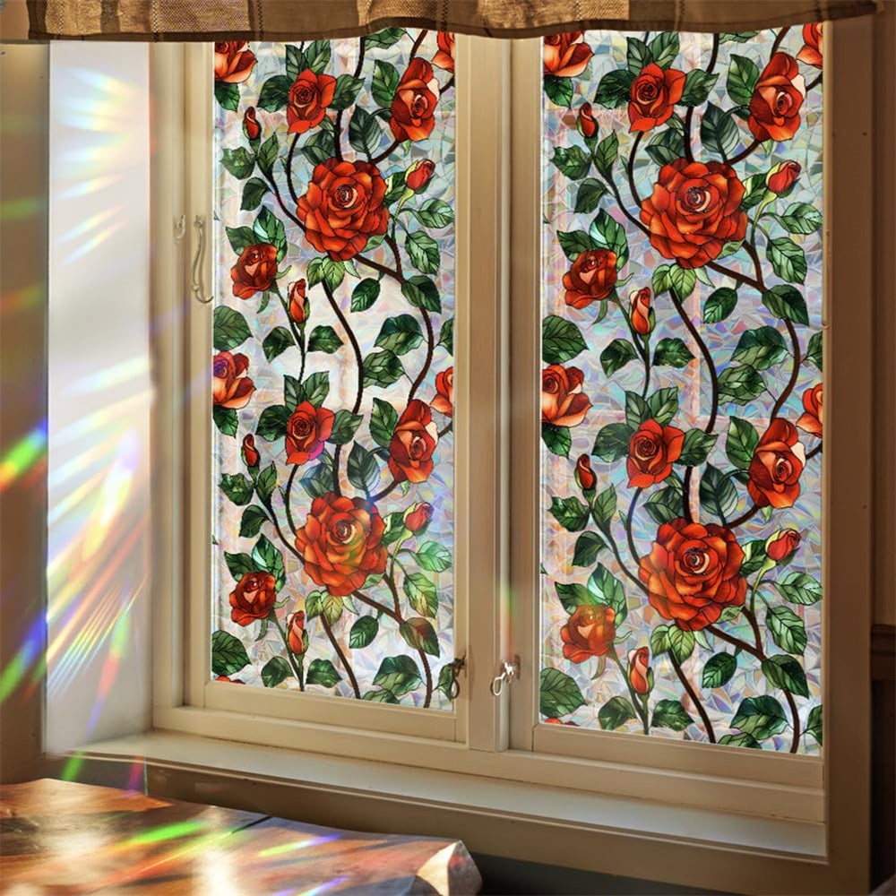 Pellicola Per Vetri Privacy ChicSkin | Bianco Satinato Con Motivo Fiori Selvatici | Adesiva Static Cling Per Finestre Cucina E Bagno | 39 X 150 Cm