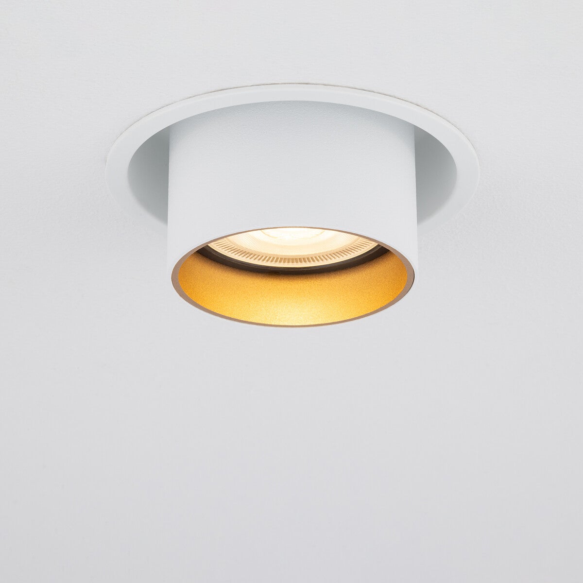Oprawa sufitowa wpuszczana podtynkowa Mono Slide biało-złota 1xGU10x10W okrągła IP20 wym: 12,5 x 7,3 x 10 cm metal Nowodvorski Lighting - 4