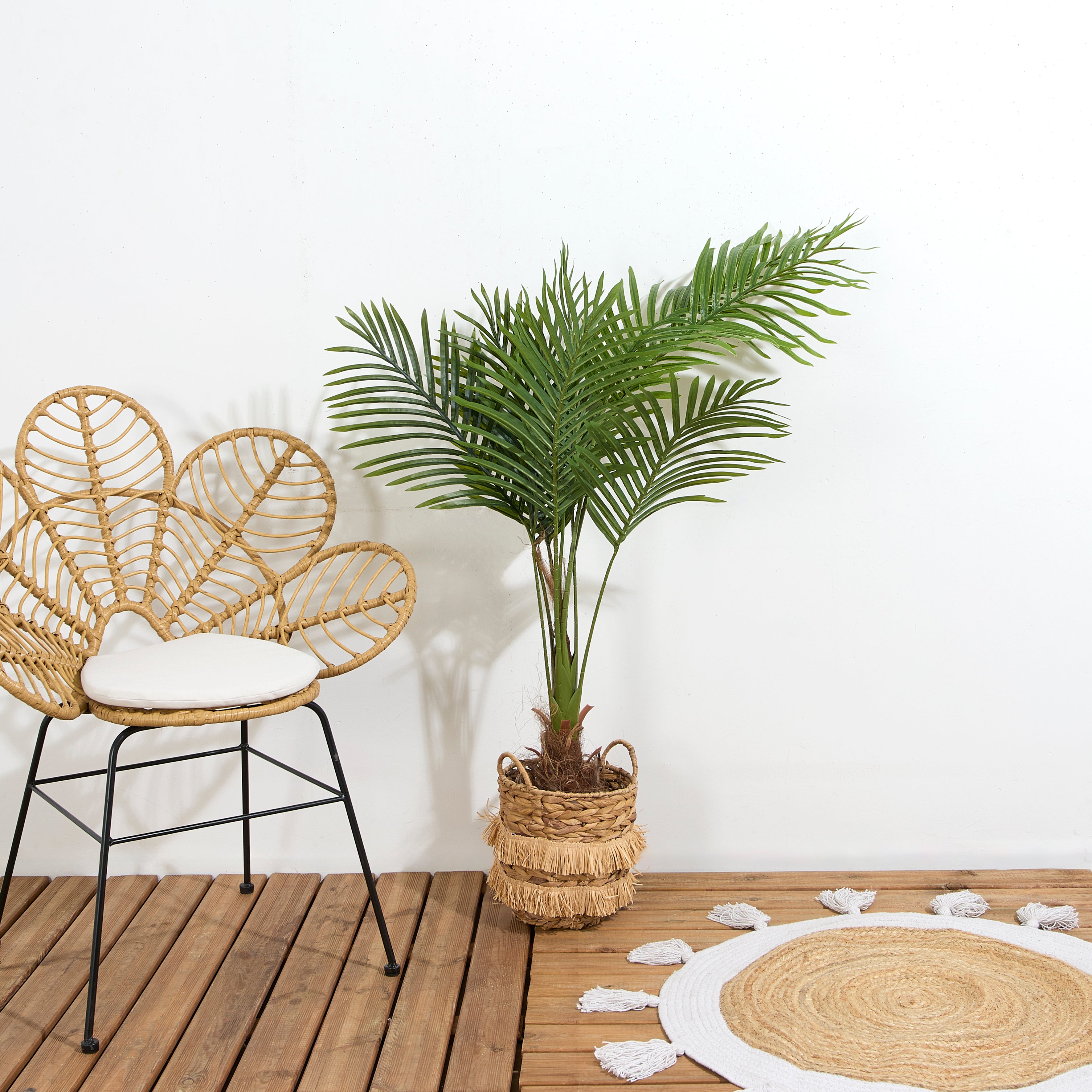 Plante Artificielle - Home Deco Factory - Palmier - Vert - 3