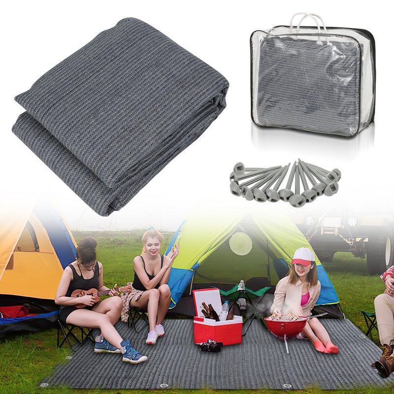 Tapis De Sol Camping Octogonal Imperméable - Bâche De Protection Pour Tente, Pique-nique - Léger, Portable - 3
