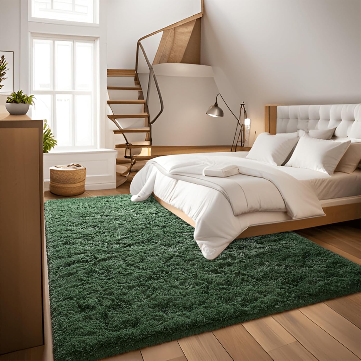 Tapis de chambre doux, adapté aux chambres et aux salons, 80*160 cm, doux et moelleux, antidérapant et lavable en machine, décoration intérieure - 5