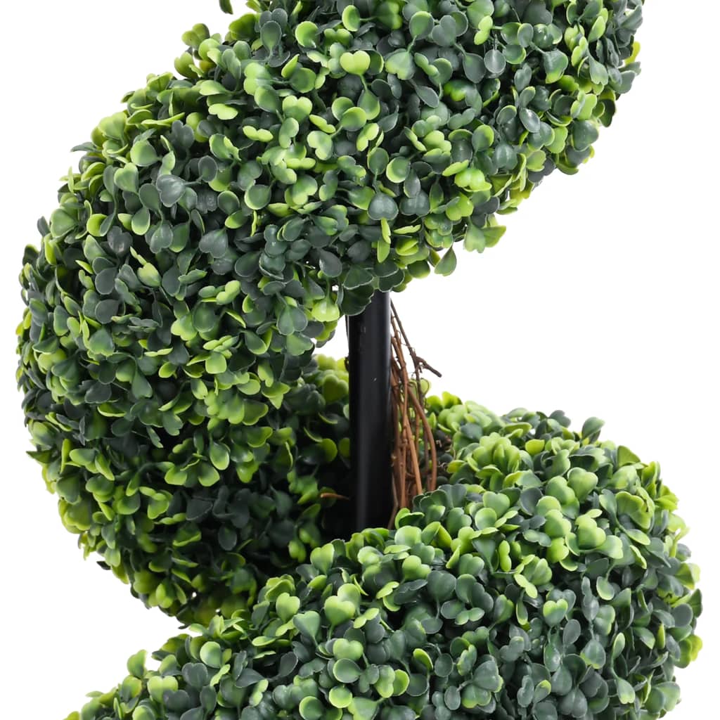 Planta espiral artificial de buxo com vaso verde 59 cm - COMFORTXL - 3
