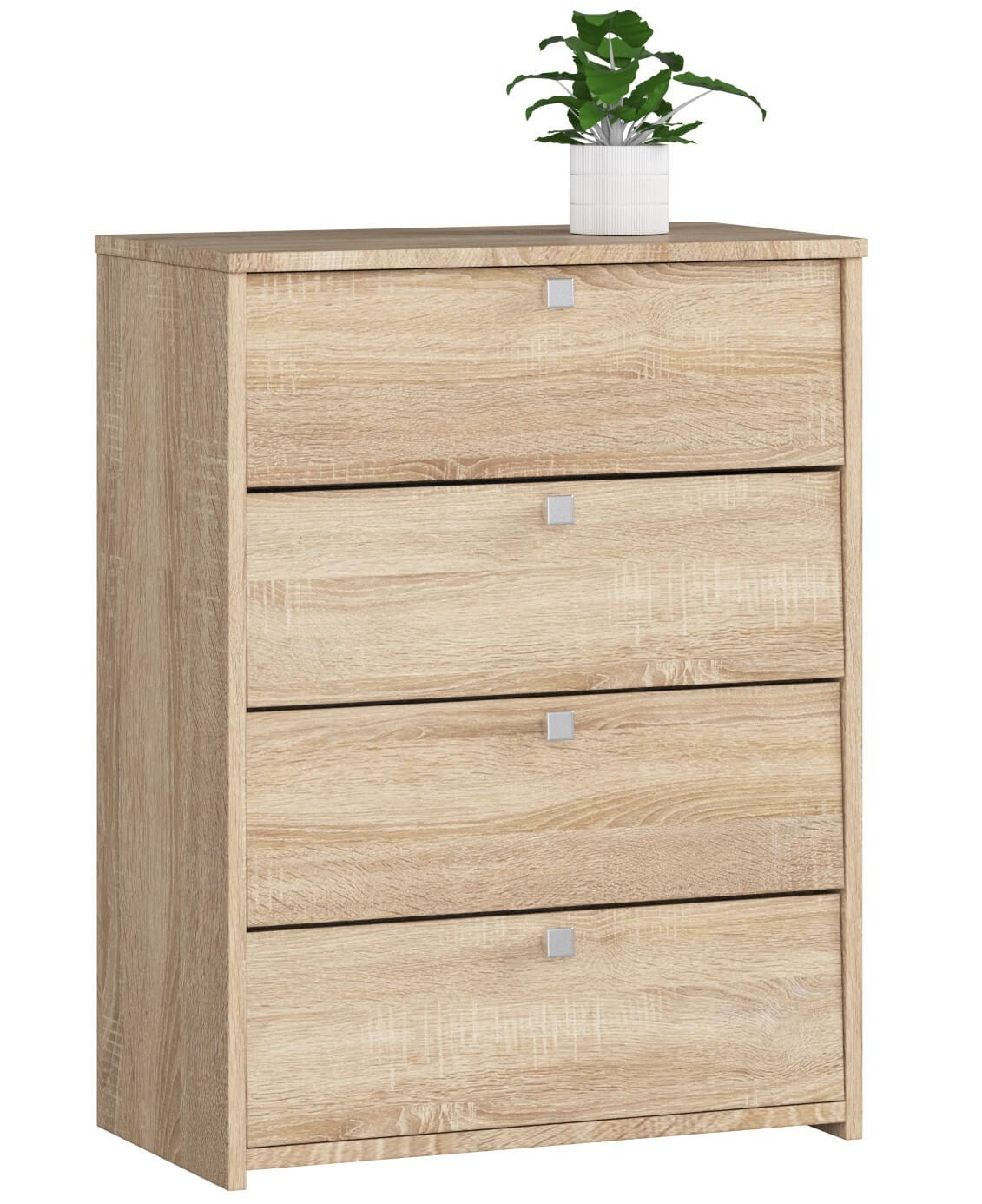Szafka na buty AKORD RUBIN Dąb Sonoma 66 cm 4 drzwi kolor Dąb Sonoma mat 4 półki 66x36x85 cm