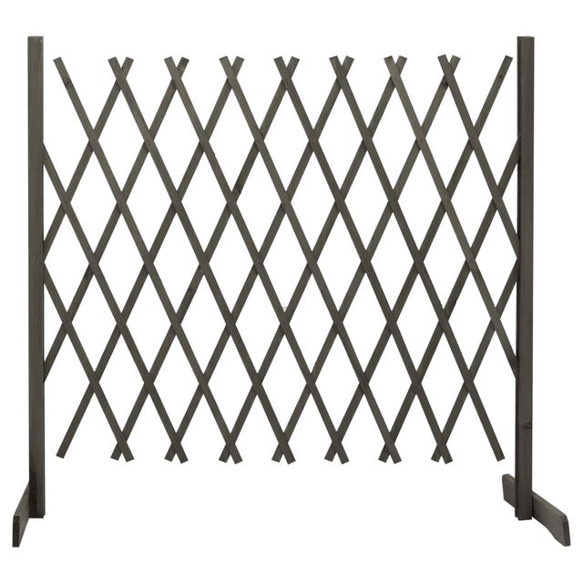 vidaXL Clôture en treillis de jardin Gris 180x100 cm Bois de sapin