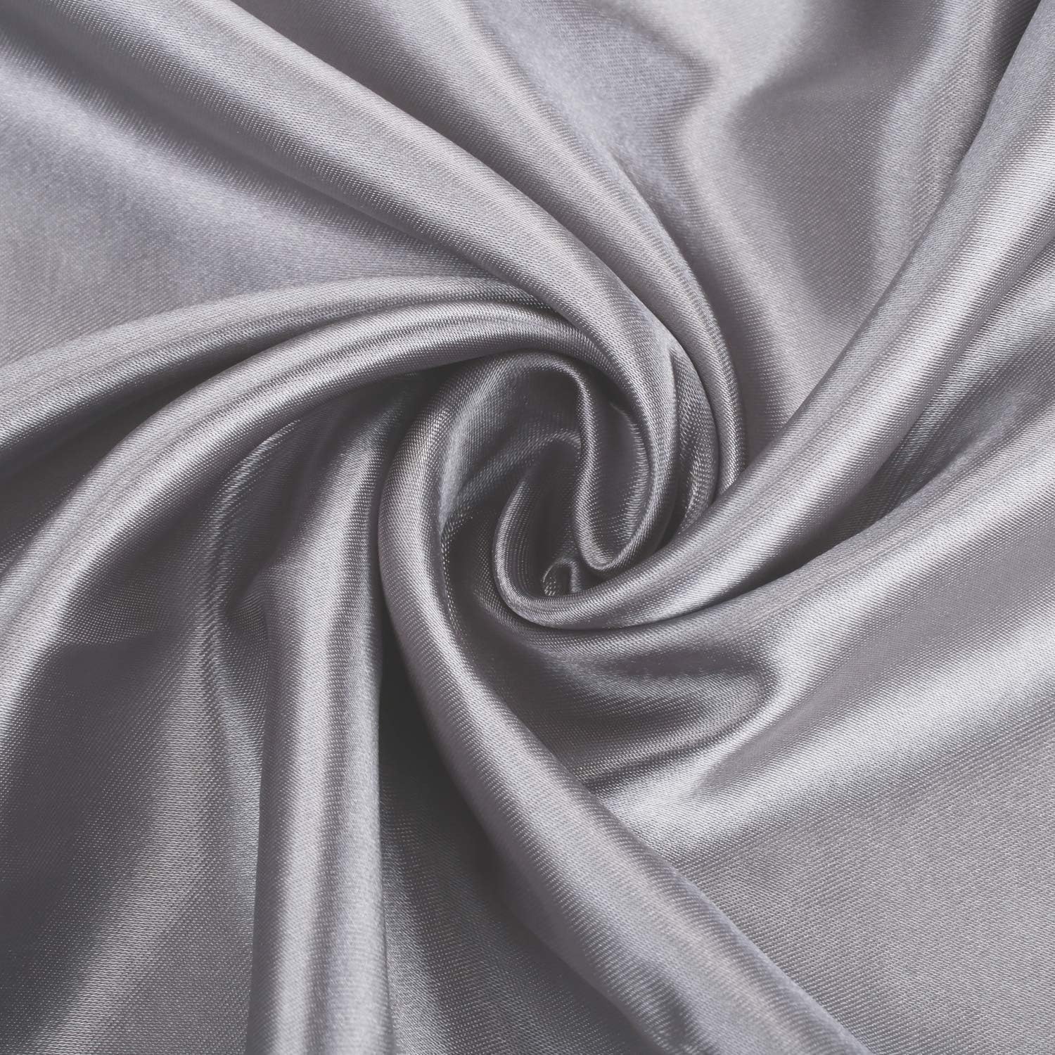 Lot de 2 taies d'oreiller en Satin, Microfibre Housse d'oreiller Doux Prend Soin de Votre Peau et Antichute de Cheveux,Gris, 50 x 76 cm - 4