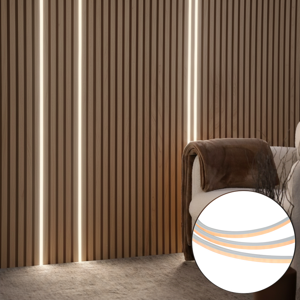 Ruban LED intelligent 483cm Dimmable en Kelvin - Panneau Mural Acoustique - 2
