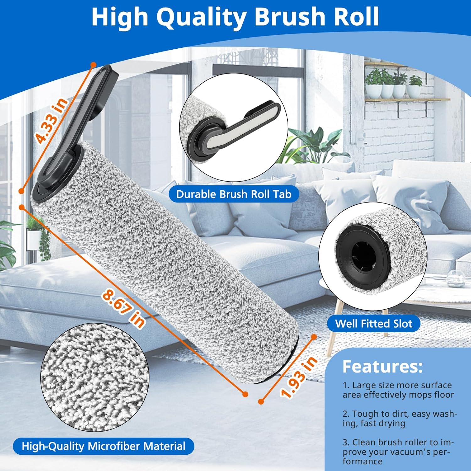 Brosse De Rechange Compatible Tineco IFloor 5 – Nettoyez Comme Neuf !