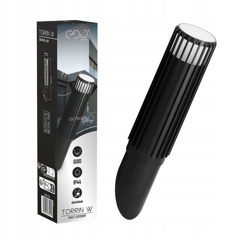 Kinkiet zewnętrzny TORRIN W, IP44, GU10, 220-240V, czarna EDO777715 EDO Solutions
