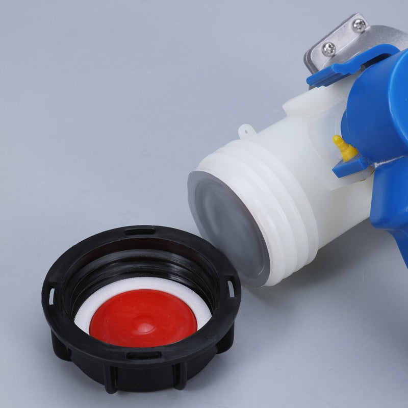 Adattatore IBC universale, adattatore per valvola di intercettazione IBC, adattatore per valvola a farfalla, per serbatoio dell'acqua piovana (75 mm) - 5