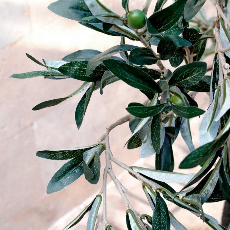 Olivier Artificiel 150cm avec pot | Plante Artificielle en plastique pour décoration de jardin intérieur et extérieur - 7