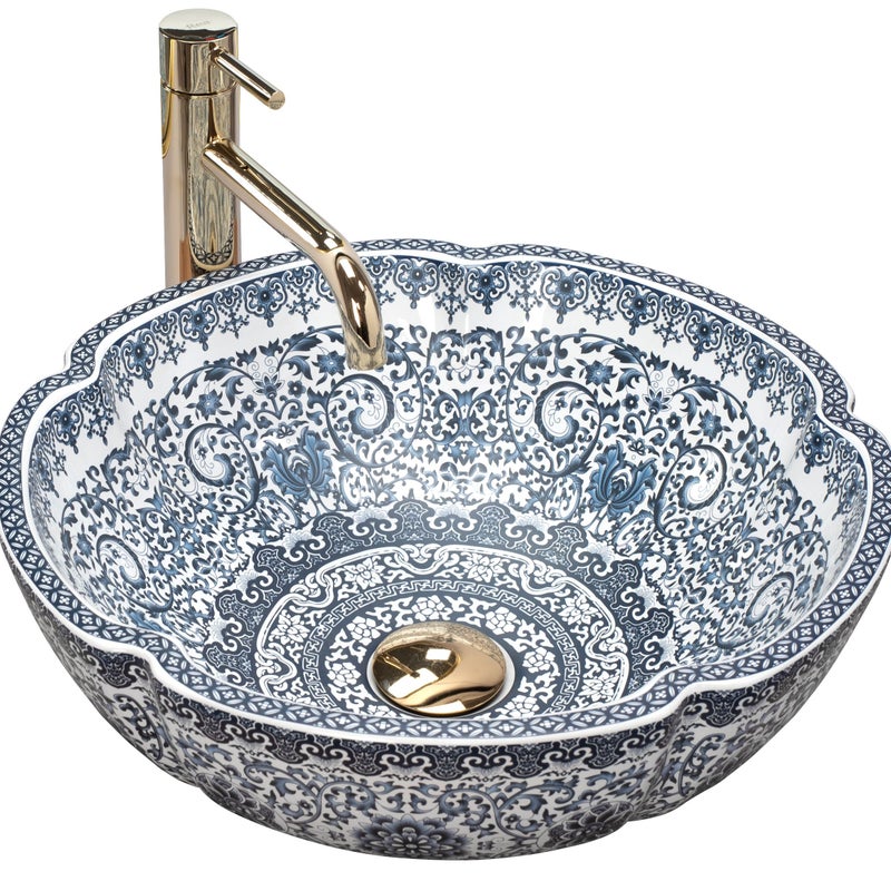 Umywalka Nablatowa Rea Vivien Niebieski 42,5 X 42,5