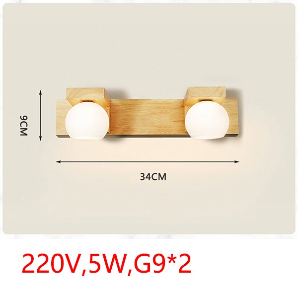 Applique da bagno a LED, illuminazione moderna per specchi da bagno, impermeabile e antiappannamento-220V-5W-luce calda - 2