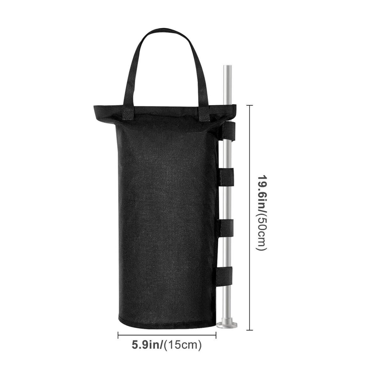 Sacchi di sabbia per gazebo, 4 pesi per gazebo 600D Oxford, impermeabili, da appesantire, per gazebo pieghevole, tenda, parasole, trampolino per esterni, 15 x 50 cm