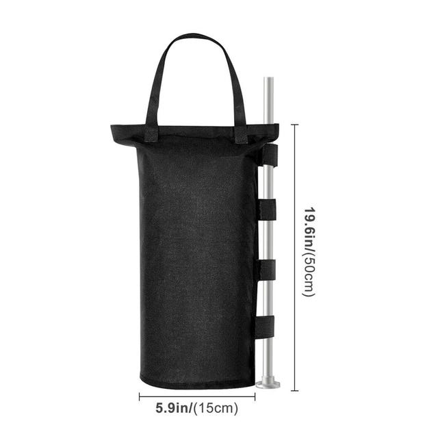 Sacchi di sabbia per gazebo, 4 pesi per gazebo 600D Oxford, impermeabili, da appesantire, per gazebo pieghevole, tenda, parasole, trampolino per esterni, 15 x 50 cm Sacchi di sabbia per gazebo, 4 pesi per gazebo 600D Oxford, impermeabili, da appesantire, per gazebo pieghevole, tenda, parasole, trampolino per esterni, 15 x 50 cm