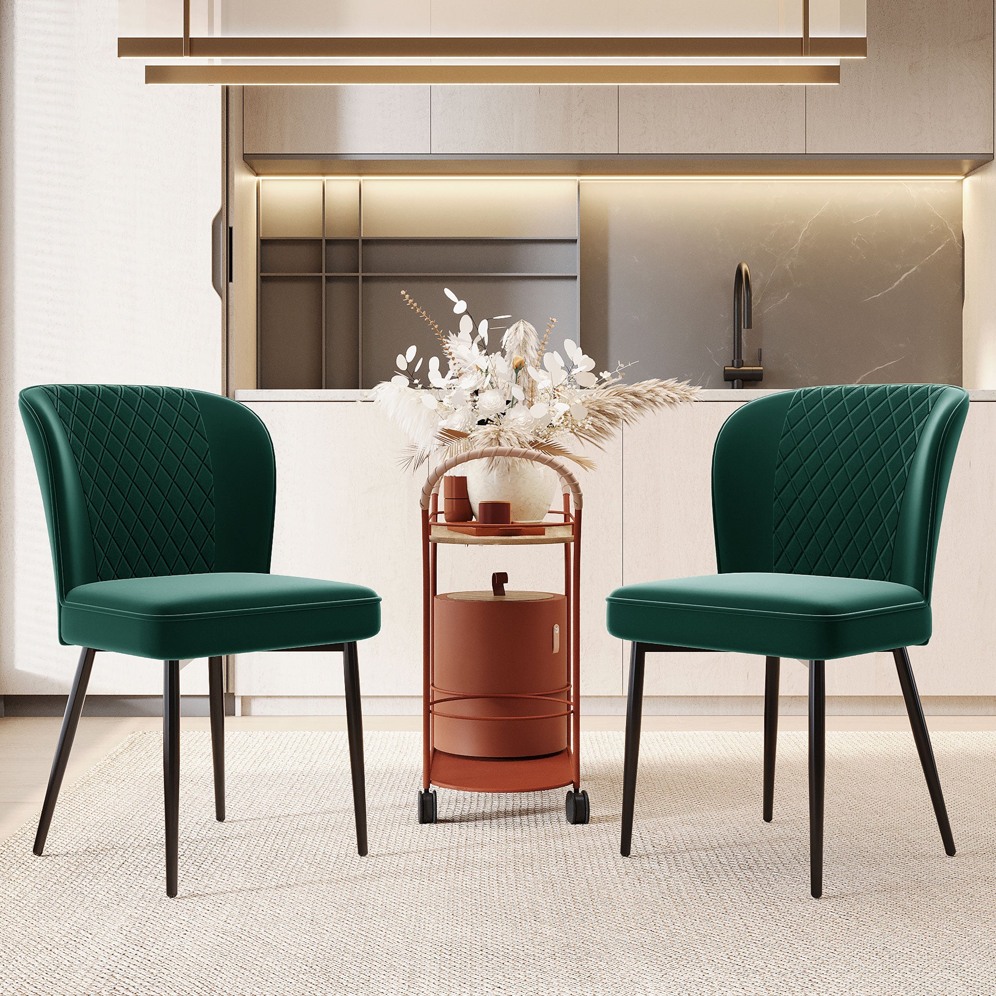 Chaises de salle à manger beige en corde tissée, style fauteuil, lot de 2 | Homary