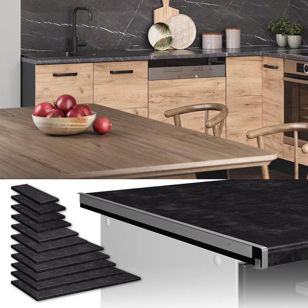 Vicco Plan de travail cuisine R-Line, Anthracite, 20cm - 2