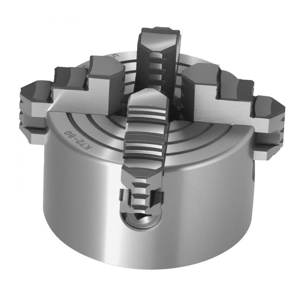 Castelo de aperto auto-centrante 80 mm com 3 garras para tornos e fresadoras TEKMAQUINAS - 4