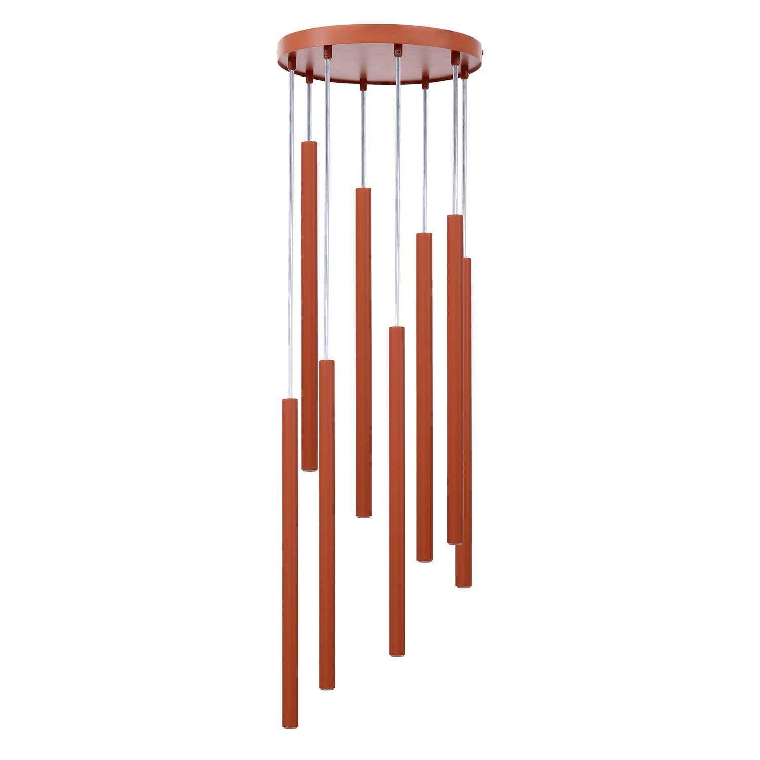 Lampa wisząca SOPEL ceglana 8 x G9 x 3W wym: 100 x 30 x 30 cm Sigma Lighting