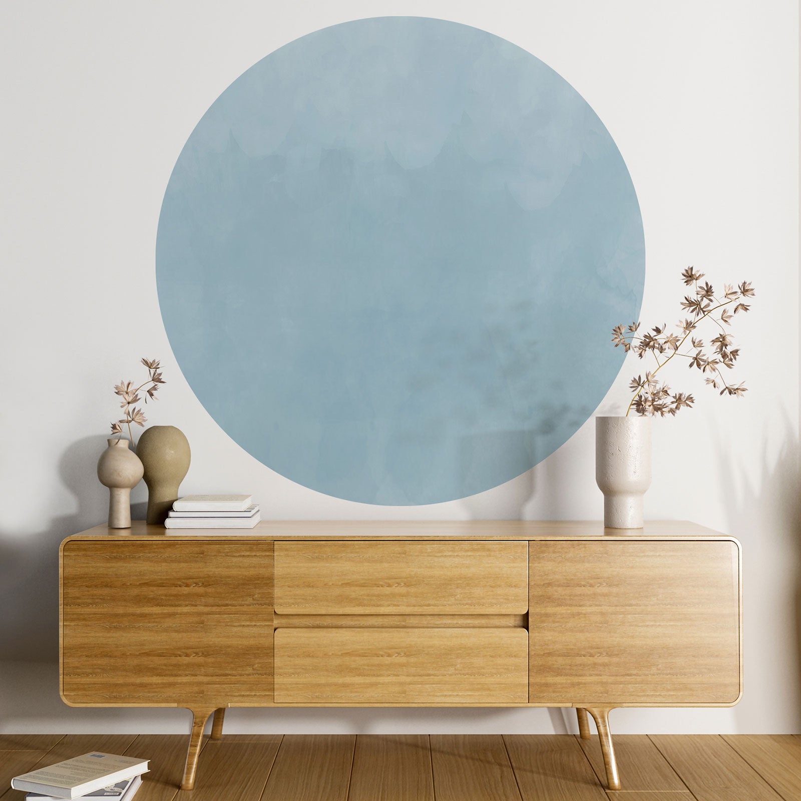 Sticker mural rond / cercle - Couleur Tendance 3617681312727 - Adhésif MAT - Diamètre 50 cm - 2