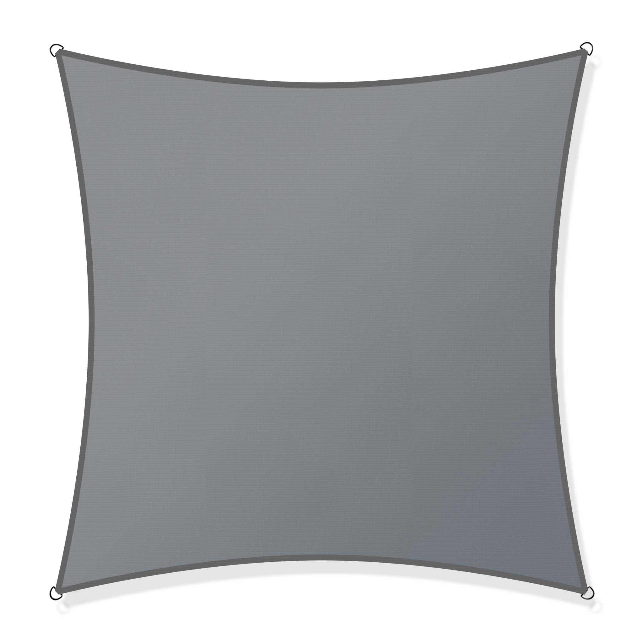 Toboli Voile d’ombrage Carrée 3,6x3,6m Protection Vent Soleil UV 30+ Auvent Jardin Patio