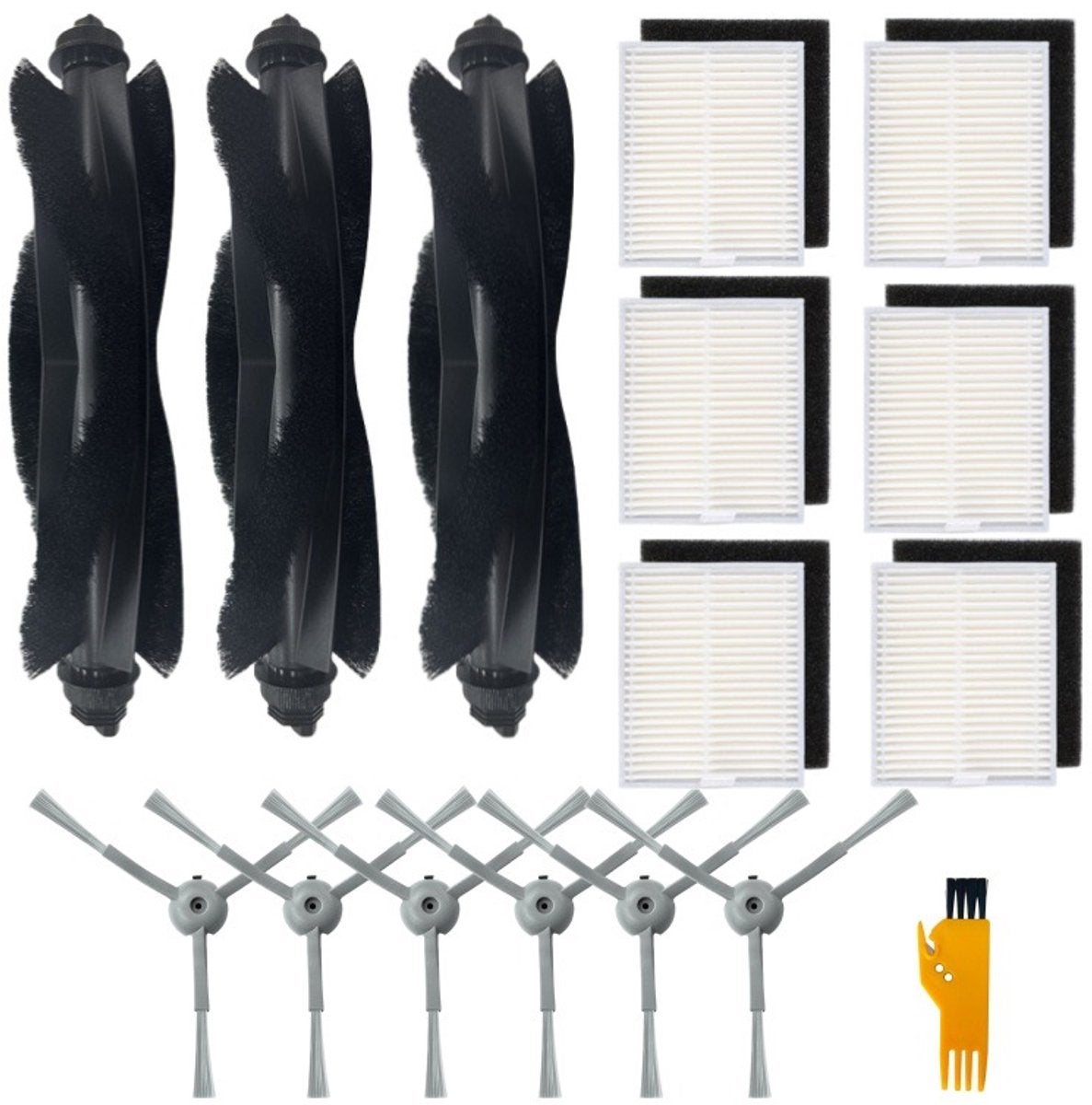 Kit de accesorii cu 16 piese, compatibil cu Eufy L50/L60, piese de schimb pentru aspiratoare robot.