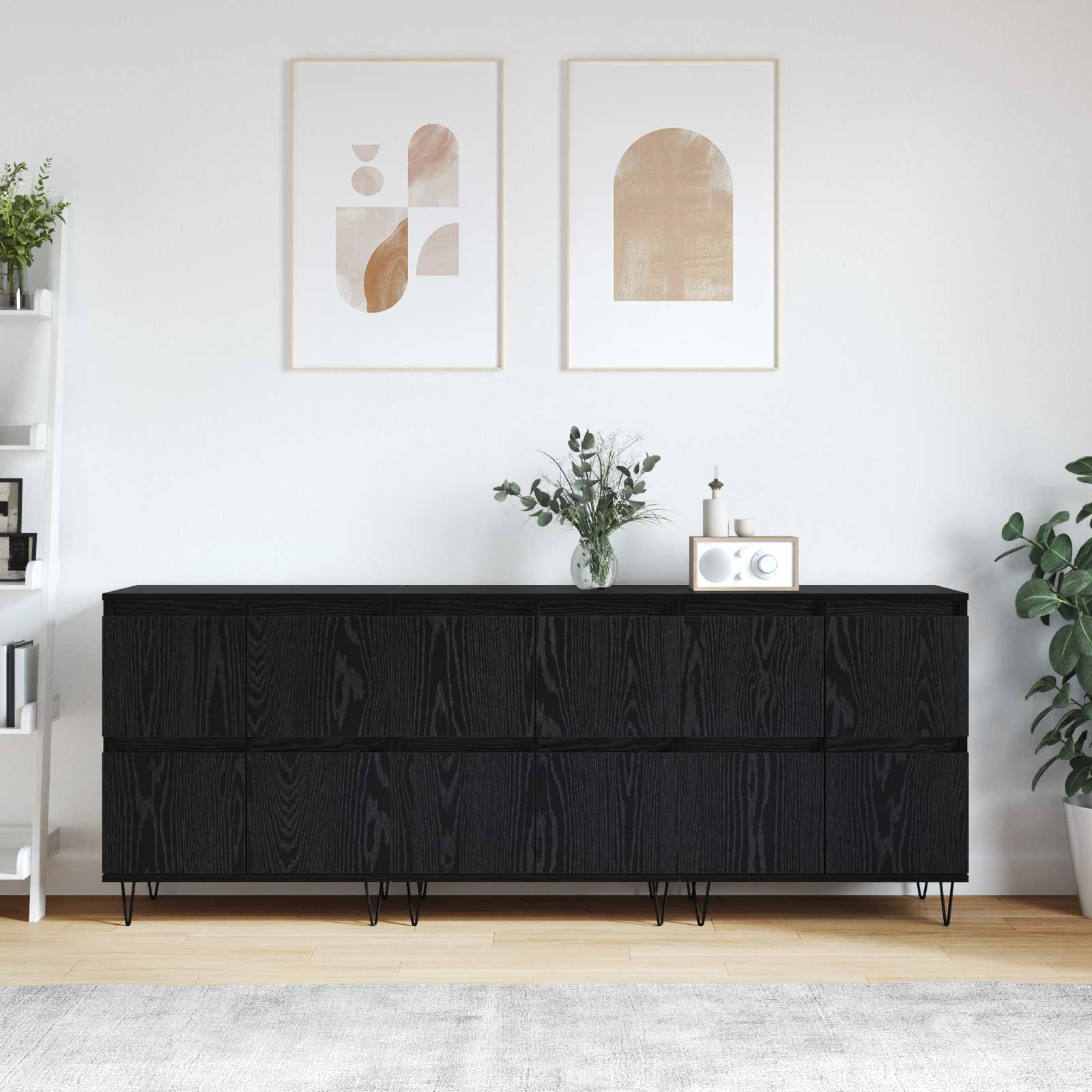 Maison Exclusive - Buffets 3 pc Chêne noir 60 x 35 x 70 cm | Leroy Merlin
