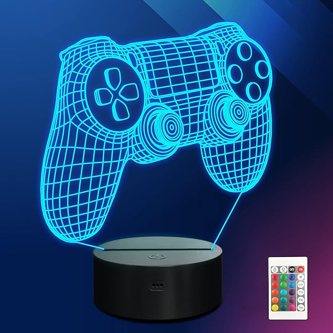 Creativo 3D Carte da Gioco Luce Notturna 16 Colori Mutevoli Telecomando USB Potere Toccare Cambiare Illusione Ottica Lampada Arredamento Lampada LED Lampada da Tavolo Bambini Brithday Natale Regalo