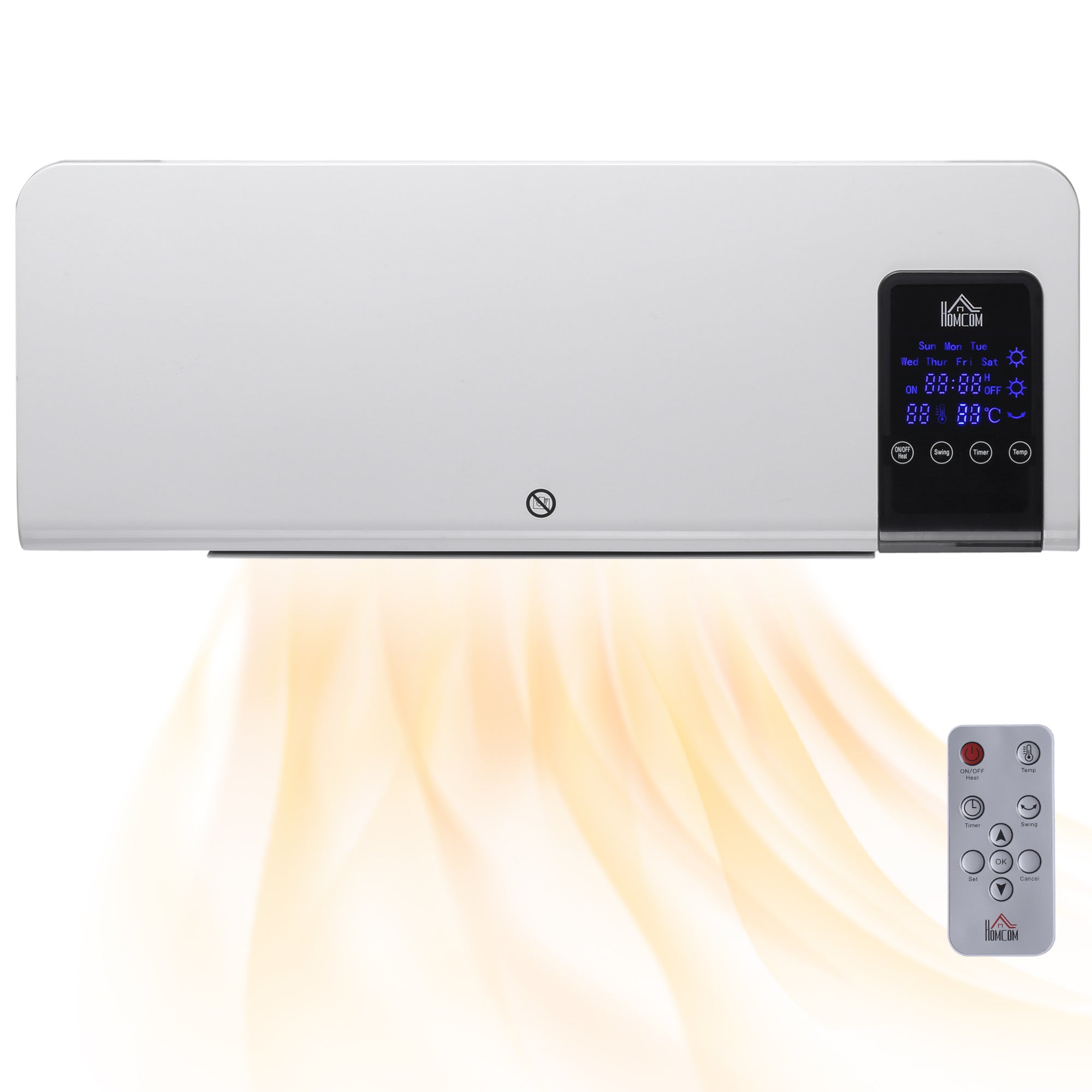 Chauffage Soufflant Céramique 2000W LZQ - Radiateur Électrique PTC Chauffage D'Appoint Avec Protection Surchauffe Pour Garage, Atelier, Appartement