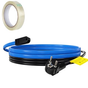 Cavi Termici Per Tubi, Ci-Fotto Cavo Di Riscaldamento Autoregolante Con Termostato Incorporato Per Protezione Di Tubi Dell'acqua, Tubi Di Casa In Metallo/Plastica, Abbeveratoi Per Pascoli (3M, 17W/M - Foto 13