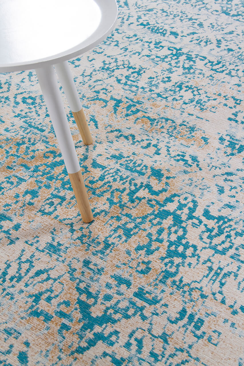 Alfombra new argentella in cotone giallo / dorato, 80x150 cm (galleriafarah1970)