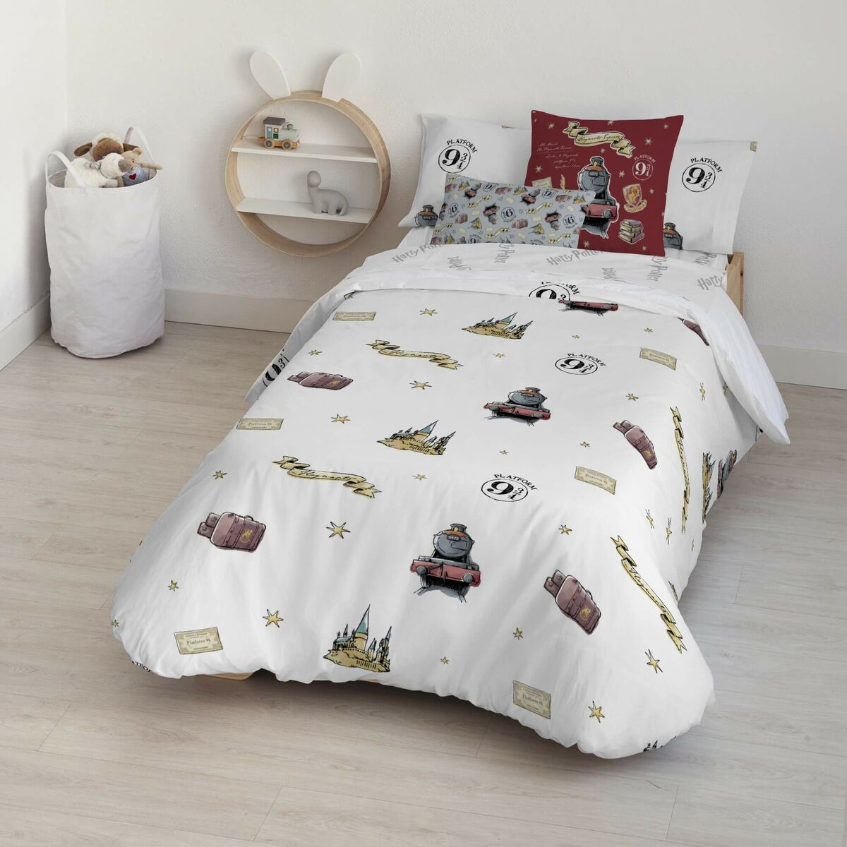 Funda nórdica harry potter platform 9 3/4 multicolor 140 x 200 cm cama de 80 - marca: harry potter - ean: 8434563050936