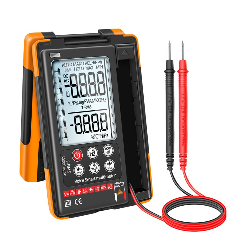 Multimètre numérique Q60S, 6000 points RMS, avec commande vocale ...