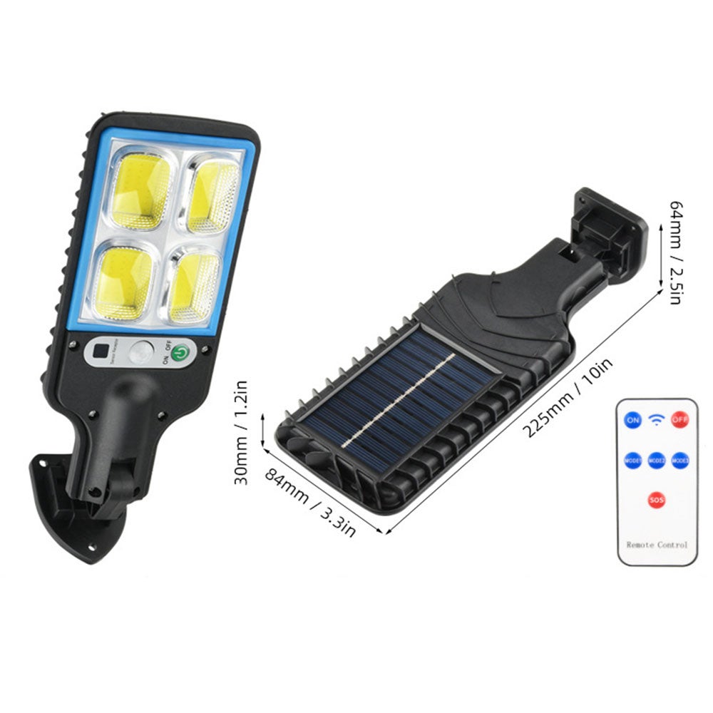 Zewnętrzna lampa solarna z pilotem, 3 trybami i wodoodpornością, wyposażona w czujnik ruchu do ogrodu