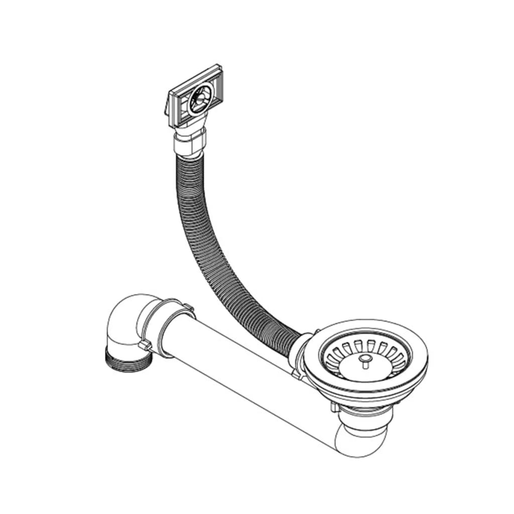 Lavello da cucina in granito, vasca singola, rotondo, grigio, arredamento per la cucina di casa 02_000232 02_0002326 - 3