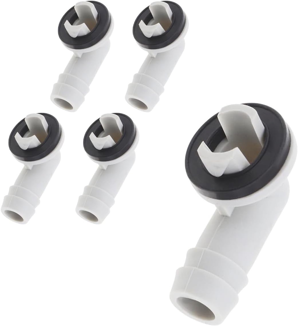 Kit D'installation de Pompe de Cale 750GPH, Tuyau de Pompe de Cale Résistant à Haute Pression de 0,75 Pouces de Diamètre et 6,56 Pieds (WHITE