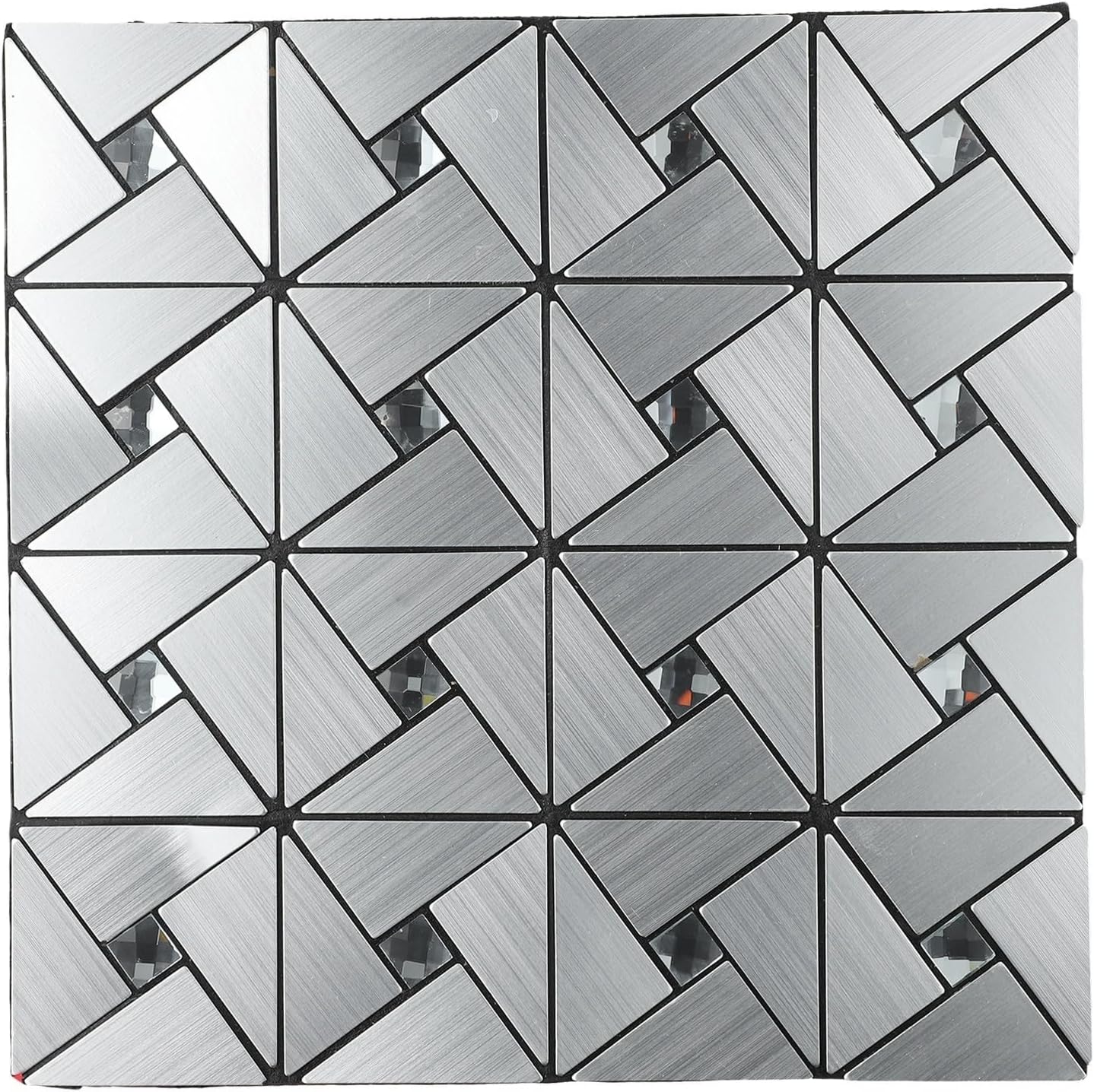 Nowoczesne, samoprzylepne aluminiowe płytki ścienne mozaikowe do kuchni, łazienki, dekoracji wnętrz, łatwe w montażu, 30 x 30 cm