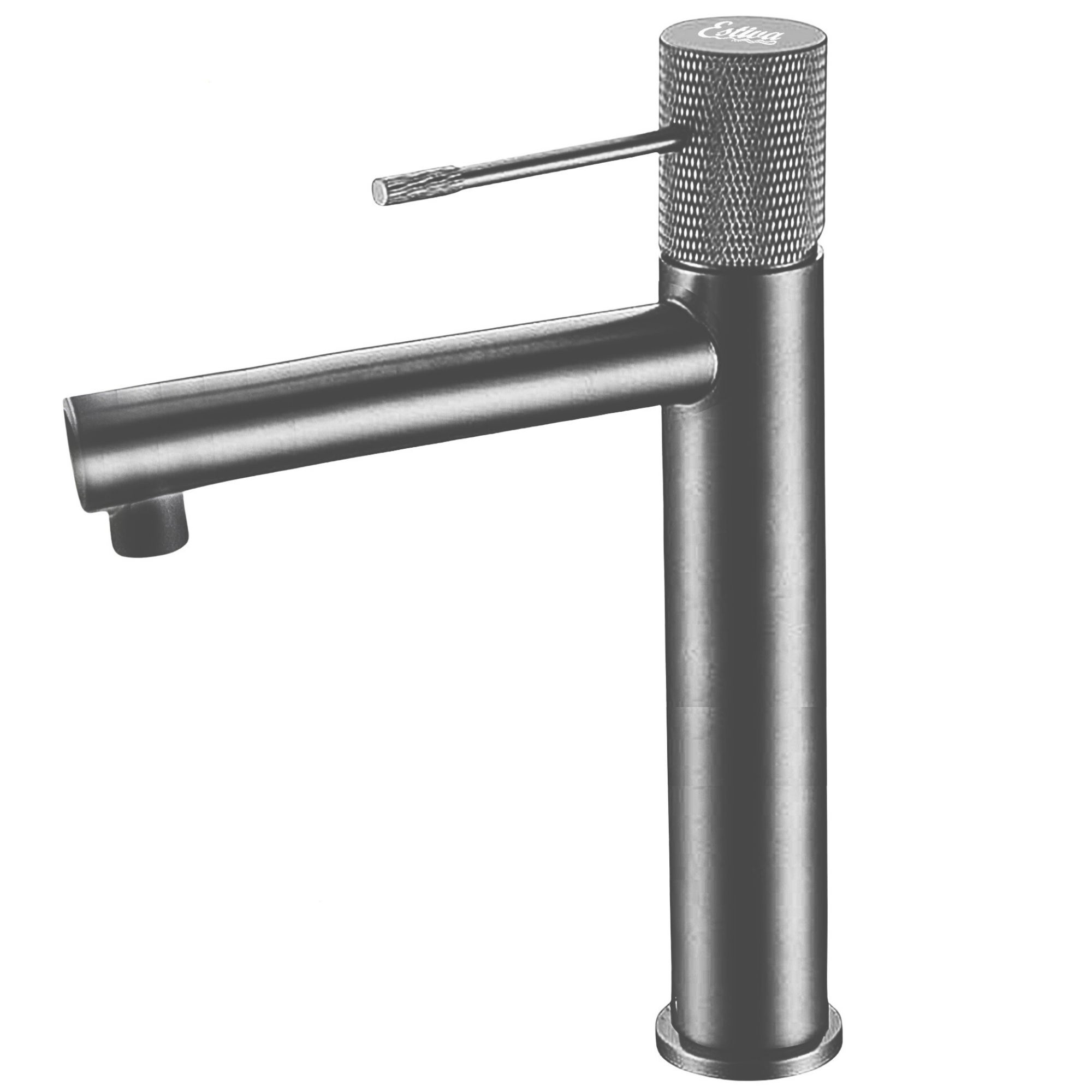 Bateria umywalkowa nablatowa Estiva Rinda 30 cm gun grey 1 szt.