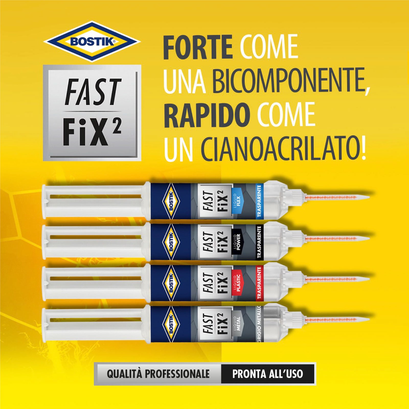 Bostik Adhésif de Réparation Bi-Composant Fast Fix Plastique Liquide 10g - 3