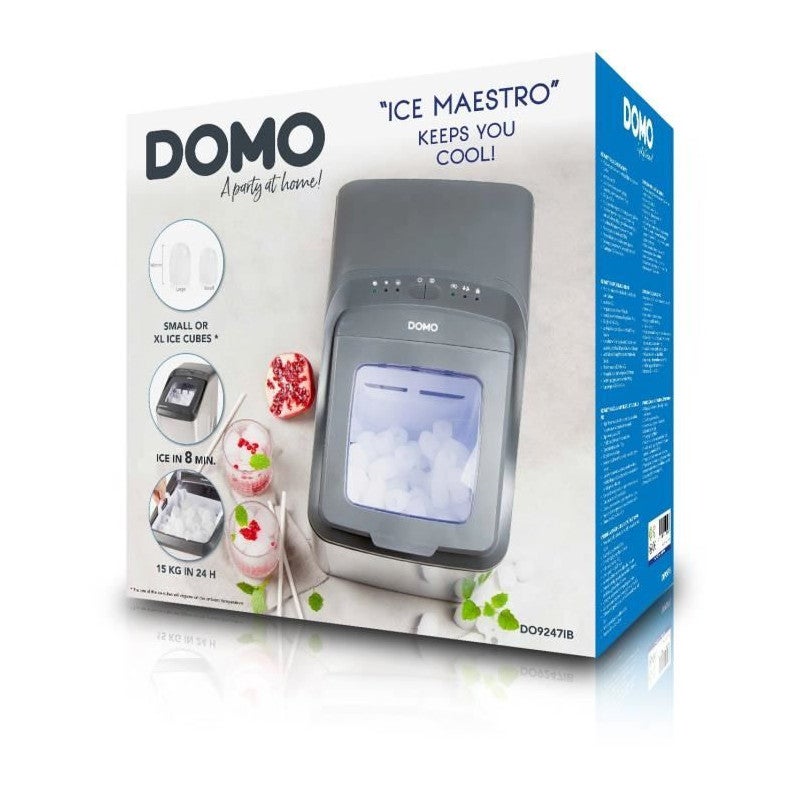 AREBOS Máquina De Cubitos De Hielo Acero Inoxidable 2,2L