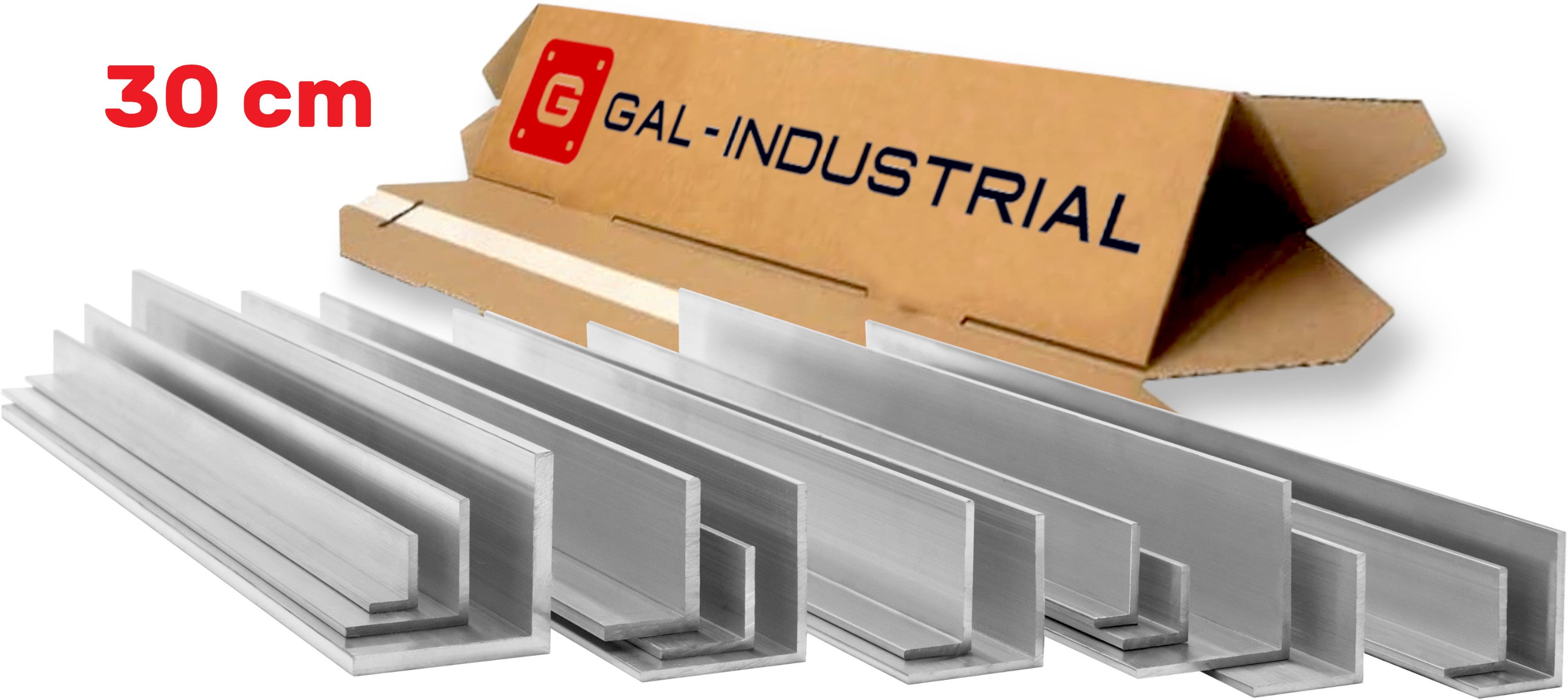 ANGLE EN ALUMINIUM 30 CM 100x20x2 mm COUPE SUR MESURE /ALUMINIUM PA38 ...