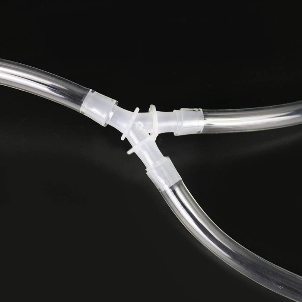 Lot de 10 raccords de tuyau souples en Y pour aquarium, pompe à air, connecteur à 3 voies (6,4 mm) - 5