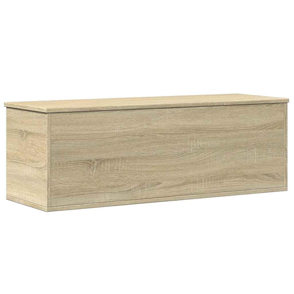 Coffre De Jardin - Boîte De Rangement Chêne Sonoma 102x35x35 Cm Bois D'ingénierie fr1227 - 6