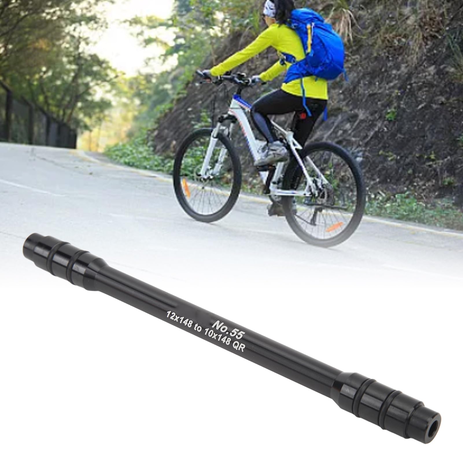 Adattatore perno passante lega alluminio alta resistenza, mozzo a