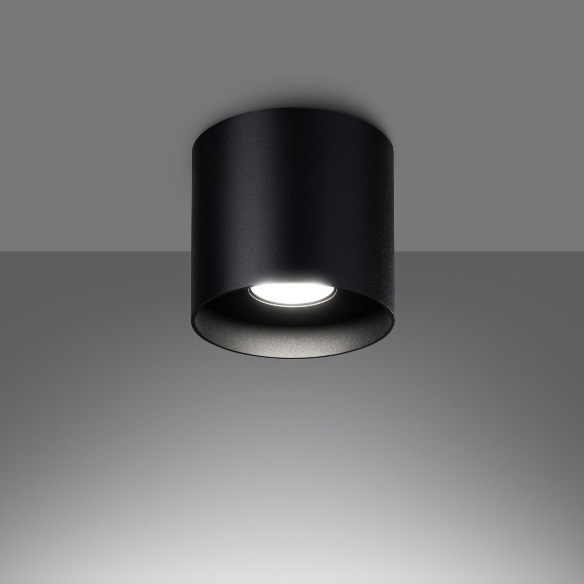 Plafon SHIIS czarny LED 3000K - 12x12x11cm Sollux