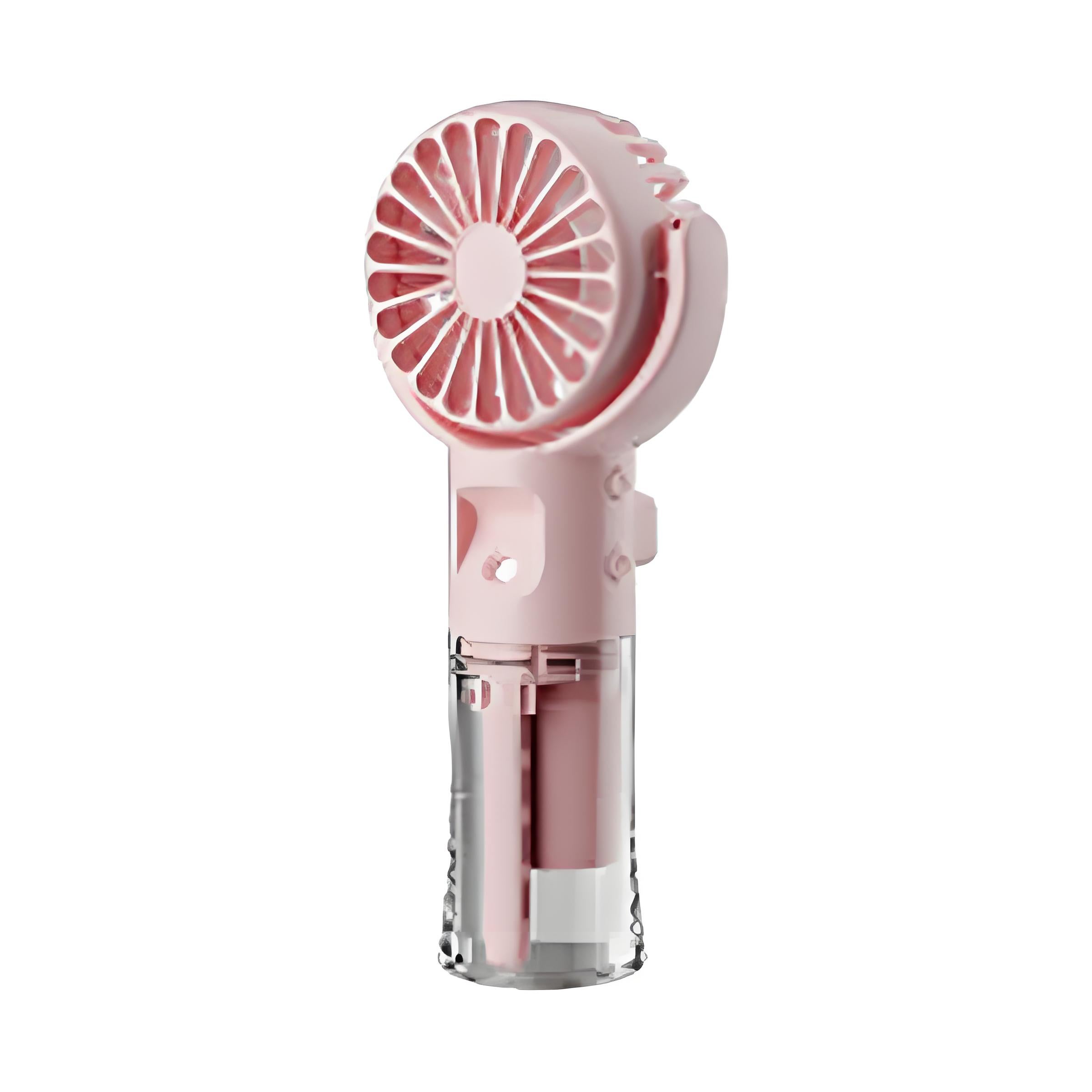 Przenośny wentylator z mgiełką, akumulatorowy mini wentylator ręczny, 4-biegowy wentylator przenośny, przenośny wentylator USB, akcesoria podróżne