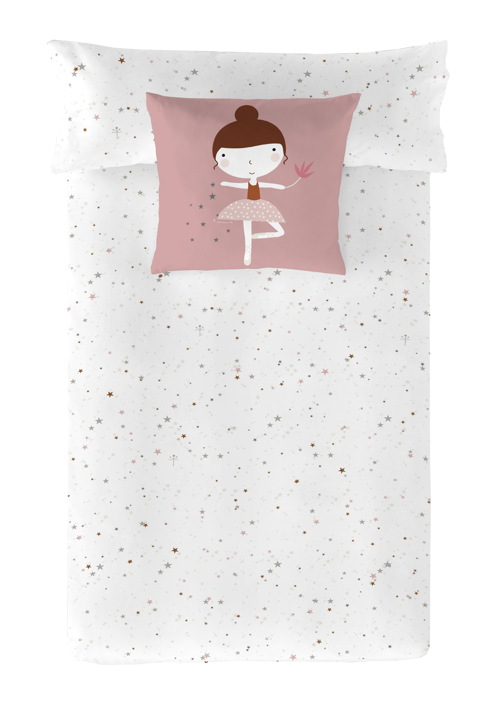 COPRIPIUMINO REVERSIBILE BALLERINA 100% COTONE LETTO 90 - 9