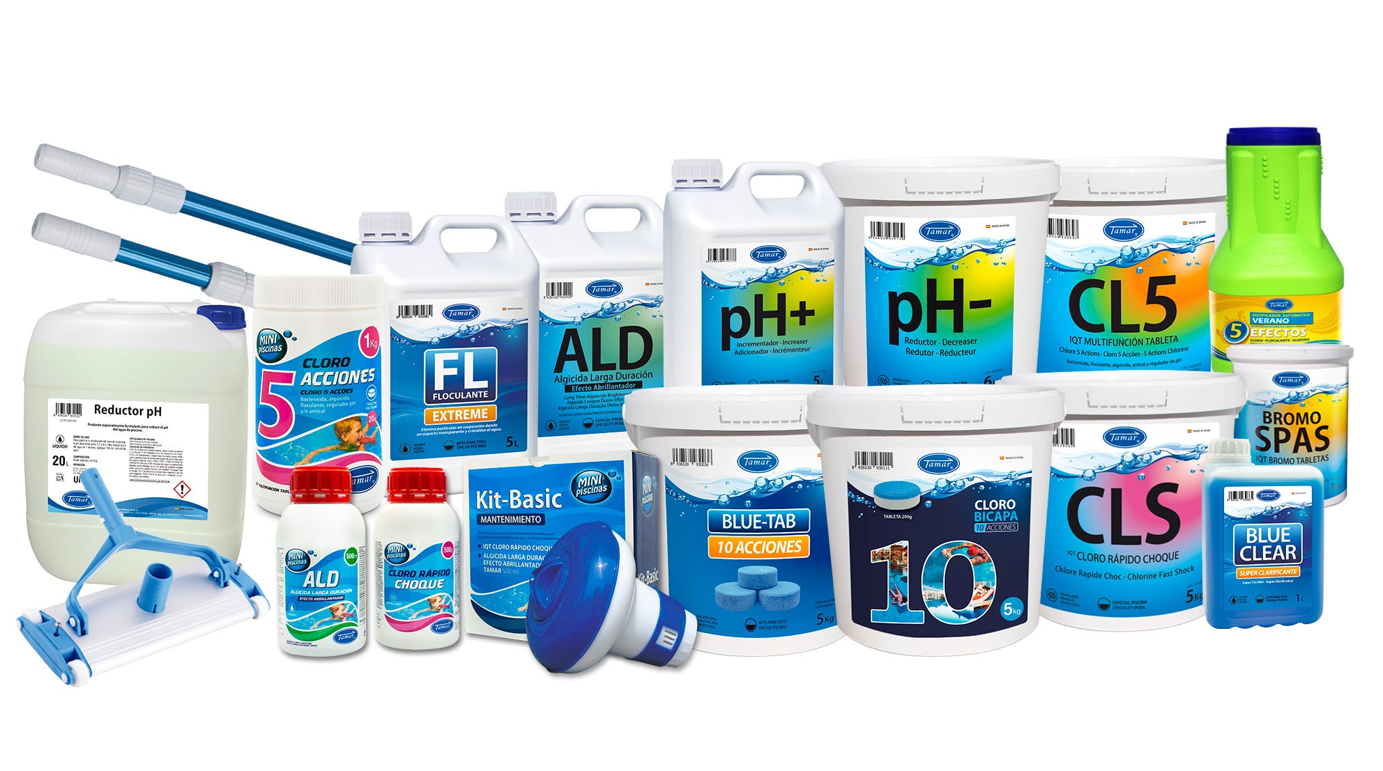 Tamar Floculante en Tabletas 40 g, clarificante, clarificador Agua, eliminador turbidez, agrupa particulas en suspesion, tabletas 2 Kilos - 3