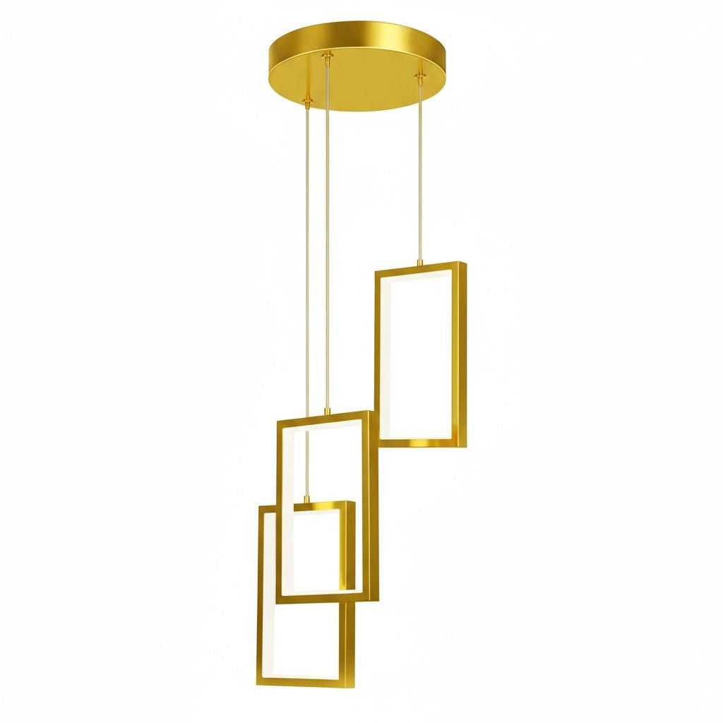 Lampa Sufitowa Wisząca Toolight Lhj088-3Cp Złoty Led